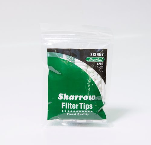Sharrow - Menthol Skinny Filter Tips 6.0mm (Pack Of 200)