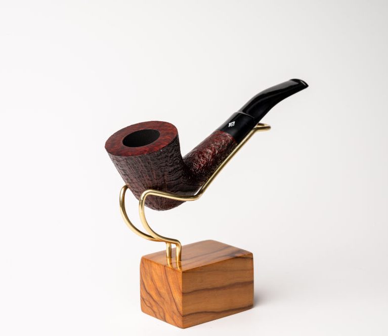 Parker - Sandblast Flat Stem Horn Pipe
