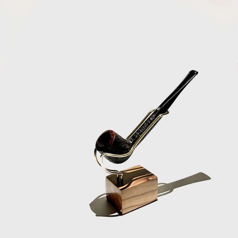 Parker - Rustic Ebony Straight Billiard Pipe