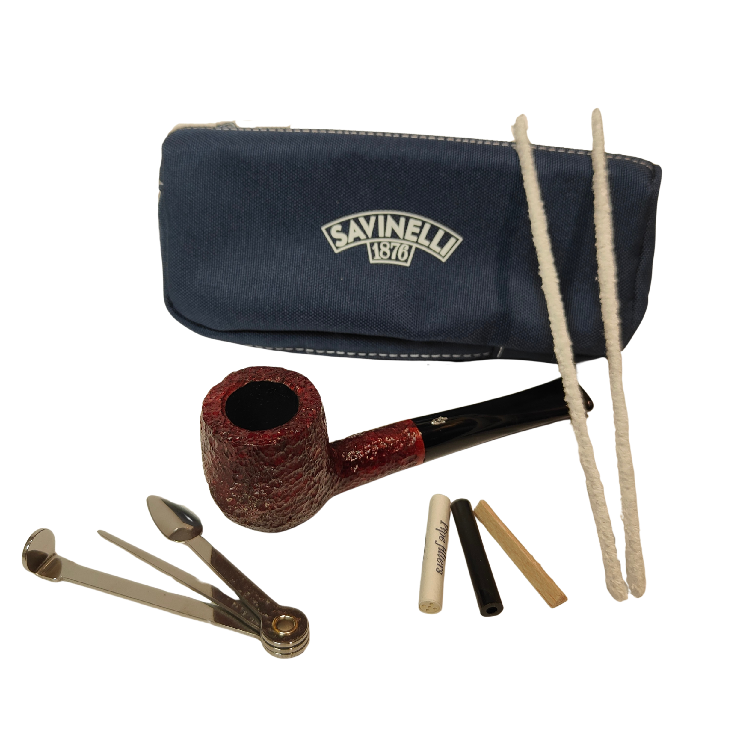 Savinelli ONE - Starter Kit Rustic Dark Brown 106 Straight Pipe - 6mm Filter - Image 3