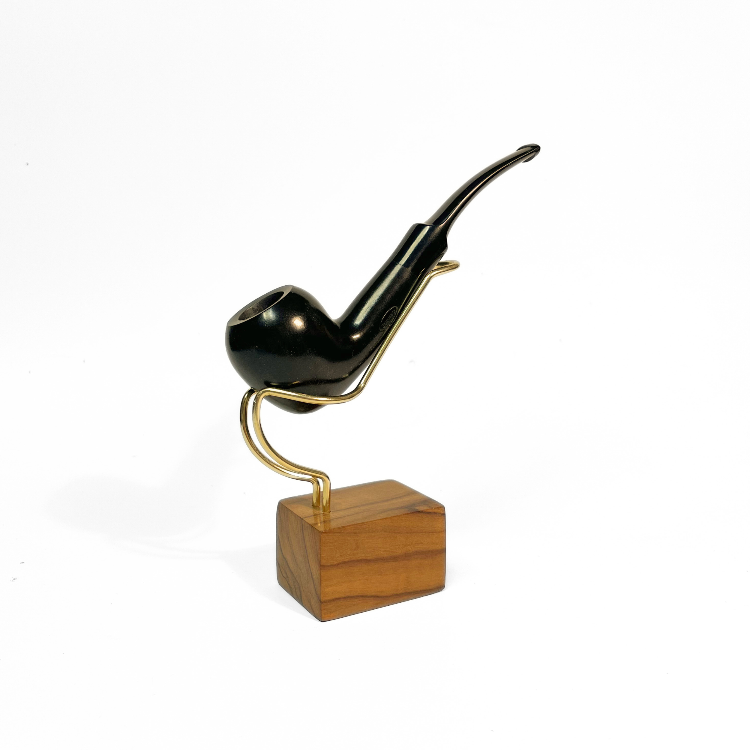 Sarome - Ebony Smooth Slight Bent Pipe (69 15) (9mm Filter)