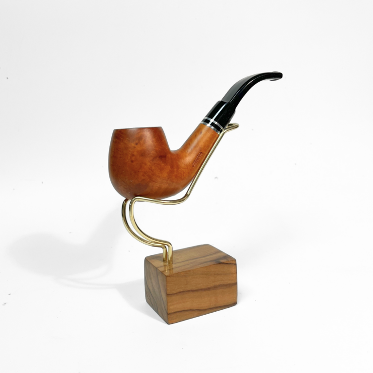 Adsorba - Natural Bent Pipe With Saddle Stem (9mm Filter)