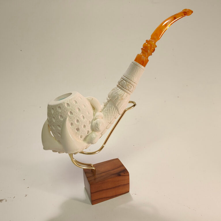 Turkish Block Meerschaum - Extra Large Claw Pipe