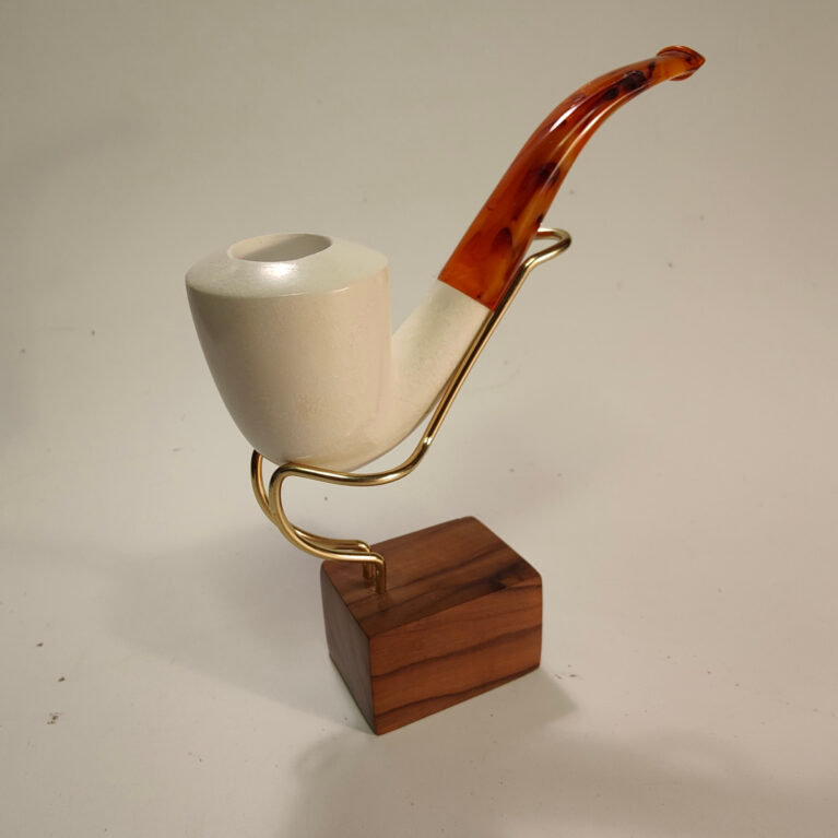 Turkish Block Meerschaum - Large Dublin Pipe