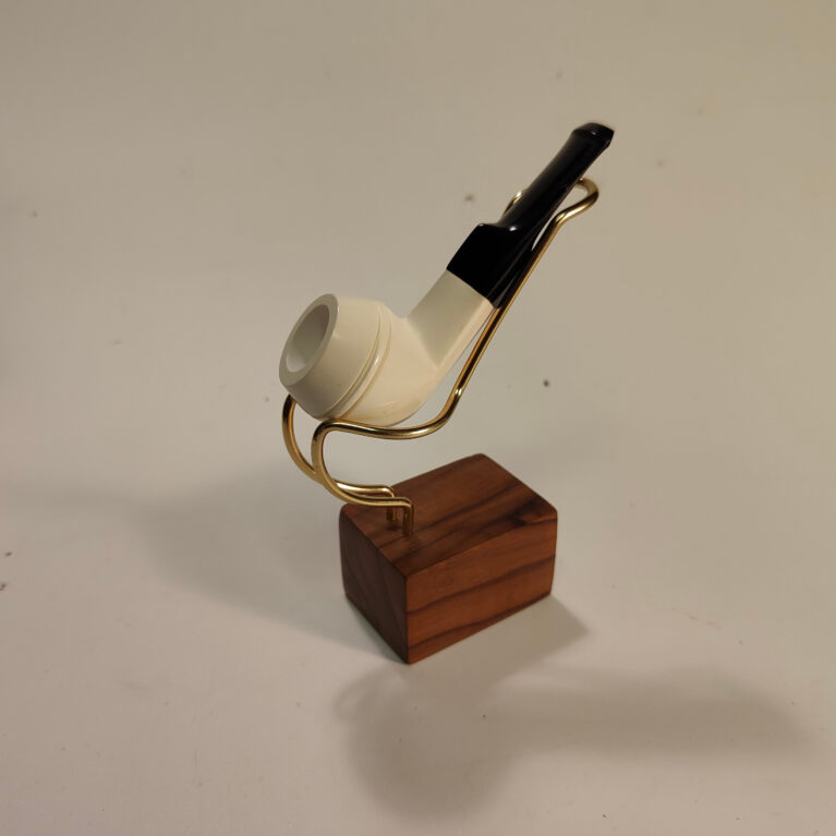 Turkish Block Meerschaum - Small Bulldog Pipe